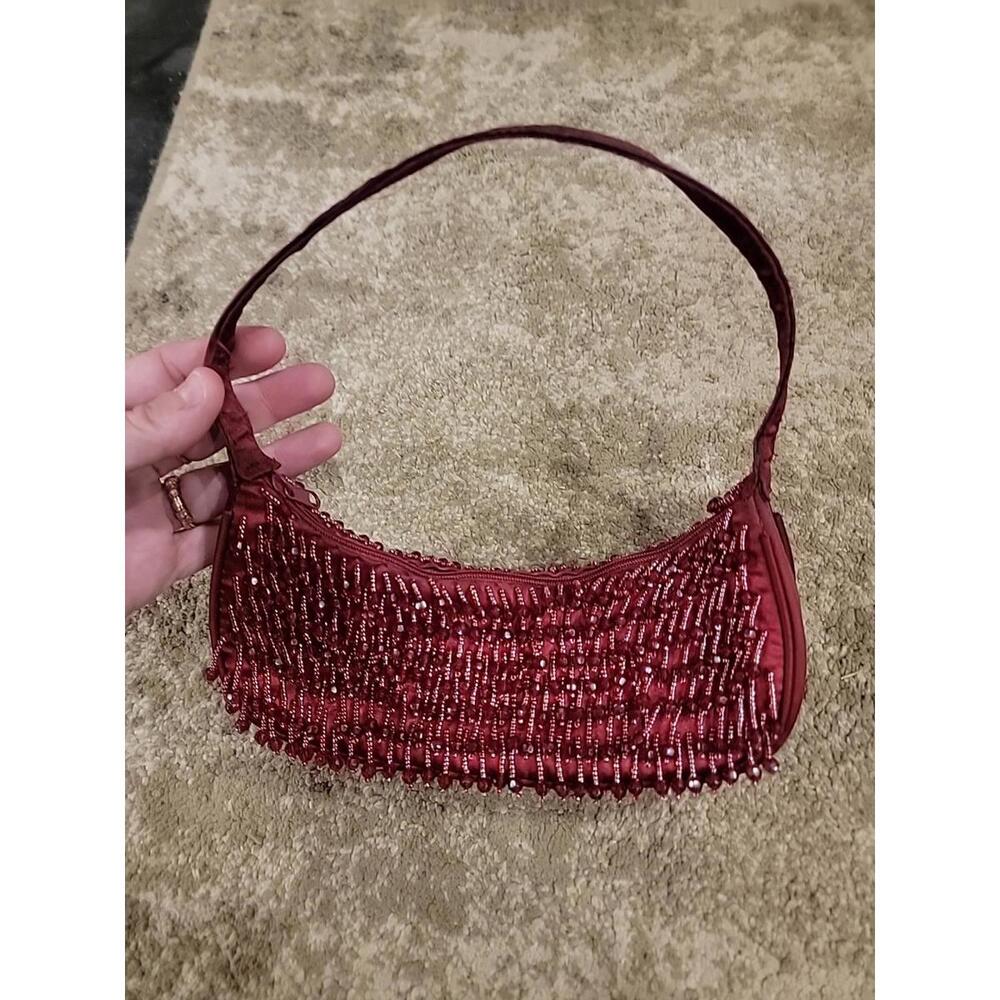 Vtg Y2K Micro Mini Beaded Bag Women’s Witchy Formal Wine Clubbing Vamp Fairy 90